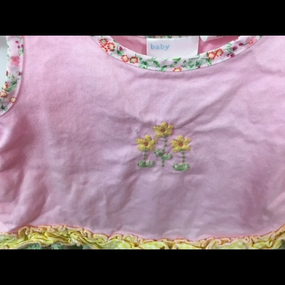 Baby Connection Infant Girls 2 pc Jumper and Bodysuit 3-6 mo NWOT